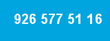 926 577 51 16 926 577 51 16